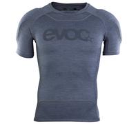 EVOC ENDURO Shirt, protector shirt (LITESHIELD FLEX shoulder protectors, S.LEISURE stretch material, 3D ventilation, machine washable bike accessories, size: XL), carbon grey