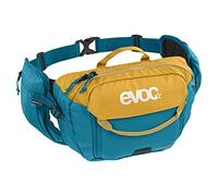 EVOC Hip Pack 3 + Hydration Bladder 1.5 Hip Bag, Loam - Ocean | Hip bag, waist bag, hip pouch including 1.5l HYDRATION BLADDER, 3l capacity, AIRFLOW CONTACT SYSTEM