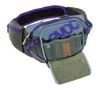 Evoc Hip Puch Pro 3 + Bladder Waist Bag 3l One Size Steel / Violet / Dark Olive