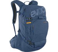 EVOC LINE PRO 30 Touring Backpack (LITESHIELD PLUS Protection, Boddy Hugging, Ski Mount, Snowboard Mount, Water Bottle Slot, Insulated Shoulder Strap, Quick Back Access, Avalanche Pocket), Denim Blue