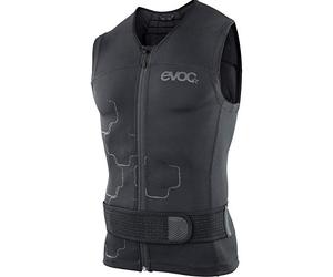 EVOC PROTECTOR VEST LITE MEN Men's protector waistcoat Protective clothing for action sports (size: L, LITESHIELD PLUS back protector, protective EVA padding, AIROFLEX hip belt), Black