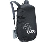 EVOC RAINCOVER SLEEVE backpack rain cover for outdoor adventures, waterproof backpack protective cover (flexible size adjustment through drawstring, reflective print, size: L) Colour: Black