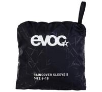 EVOC RAINCOVER SLEEVE, waterproof backpack cover (backpack cover with reflective logo print, flexible size adjustment, backpack rain cover for 18-26 litre backpacks), black