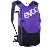 EVOC RIDE 8 bike backpack, trekking backpack for trails & other activities (backpack with clever pocket management, AIR-PAD back padding, daypack), violet - black