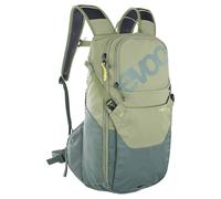 EVOC RIDE 16 Bike backpack for outdoor activities or everyday use (clever pocket management, ventilated with AIR-PAD back padding and hydration bladder compartment), Olive