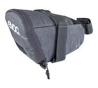 EVOC SEAT BAG TOUR saddle bag, Bicycle frame bag for more storage space on the seat post (size: M, 0.7 L storage space, abrasion-resistant, water-repellent, Hypalon reinforcement), Carbon Grey