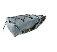 EVOC SEAT Pack BOA WP 12 Saddle Bag, Steel | Practical saddle bag, multifunctional fastening loops, compression straps, waterproof material, capacity: 12 l