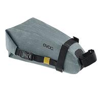 EVOC SEAT Pack WP 2 Saddle Bag, Steel | Simple saddle bag, lightweight cycling accessory, waterproof bike bag, rear bike bag, dimensions: 10 x 26 x 11 cm