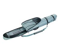 EVOC SKI Bag, Travel Bag for skis (can be Opened Wide, Compression Straps to Adjust The Packing Volume, Detachable Shoulder Strap, skis up to 195 cm, Space for Poles), Steel Grey