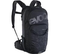 EVOC STAGE 12, Backpack (adjustable shoulder straps with BRACE LINK, AIR FLOW CONTACT SYSTEM, incl. hydration bladder compartment, tool compartment and compression straps, One Size), Black