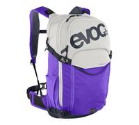 EVOC STAGE 18 backpack, sand - violet | Technical cycling & trekking backpack for tours and trails, plenty of storage space, maximum back ventilation