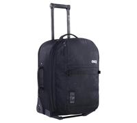 EVOC Terminal Bag 40+20 Travel Trolley, Black | Travel trolley, travel bag with attached backpack, telescopic handle, interchangeable skate wheels, extra-lightweight