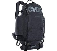 EVOC TRAIL BUILDER 35, tool backpack (Cordura material, extra wide hip wings, padded shoulder straps, incl. rain cover, volume: 30l, dimensions: 56 x 29 x 18 cm), Black