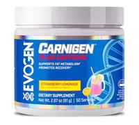 Evogen Carnigen Plus Mango Lemonade | Carnitine + Caffeine Fat Burning Powder, Carnitine Tartrate, Acetyl-l-carnitine, Carnitine Orotate, Fumarate, Bioperine |Strawberry Lemonade, 50 Servings
