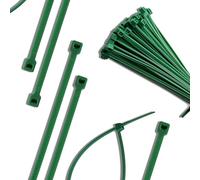 Evoges 2.5x200mm Green Cable Ties (Pack of 100) | Heavy-Duty Nylon Zip Ties | 8kg Tensile Strength | Durable Wire & Cord Fasteners