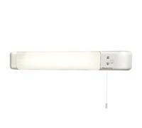 EVOGES 8W LED Shaver Light with Dual Voltage Socket, Pull Cord Switch & Diffuser, Bathroom Sink Mirror