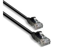 EVOGES CAT6A Ethernet Cable RJ45 LAN Network Patch Lead High Speed Black | 1m 10Gbps 500MHz, UTP 24AWG LSZH flame retardant sheath, PS5 Xbox PC router smart TV compatible