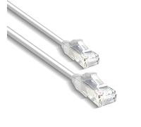 EVOGES CAT6A Ethernet Cable RJ45 LAN Network Patch Lead High Speed White | 2m 10Gbps 500MHz, UTP 24AWG LSZH flame retardant sheath, PS5 Xbox PC router smart TV compatible