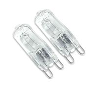 EVOGES G9 Halogen Oven Bulb, Warm White 2600K, 2,000 Hours, Pack of 2 - Compatible with Neff, Bosch, Siemens, AEG, Zanussi, Miele & More (40.0 Watts)