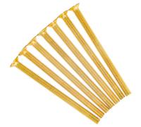 Evoges M3.5 x 50mm Long Flat Head Electrical Machine Screws for Flat Plate Sockets Switches Plugs, Steel, Countersunk, Slotted, Brass, Pack of 20