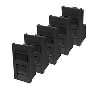Evoges RJ45 Cat6 Outlet Module UTP 25mm x 50mm 1Gbps High Speed Ethernet Networking for Office, Data Centers, and Homes (5, Black)