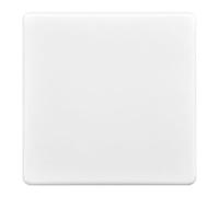 EVOGES Terra Blanking Plate - Matt White, 1G / 2G - Decorative Wall Plates, Unused Back Box Cover, UK Wiring Accessories (1 Gang)
