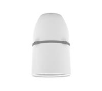 EVOGES Vector B22 Cord Grip Pendant Lamp Holder - White, Bayonet Cap, Heat-Resistant, 100W Max, Ideal for Pendant Lights & Shades