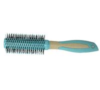 EVOHOME® Round Plastic hair-brush Detangler Hair Brush Golden With Oval Cushion Detangling Brush With Soft Bristles, Perfect Hair Brush For Men, Women And Kids, Detangler For All Hair Types