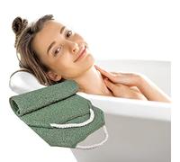 Evohyah Scrubber Back for Shower Extended Length Scrubber Towel Exfoliating Washcloth Body Scrub Sponge Shower Loofah with Handle for Women Men Deep Clean Body Skin Massages (green2)