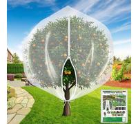 Evoio Bird Netting for Garden Plant Fruit Tree Protection 8 x 10 ft Large Blueberry Bushes Netting Covers Bags with Zipper, Shrubs Bush Tomato Strawberry Berry Barrier Mesh Cover Net Protector