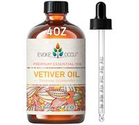 EVOKE OCCU Vetiver Essential Oil for Skin, Diffuser, Aromatherapy | Strong Smell for DIY, Candle Soap Making Scent, Suitable for Room, Home, Office - 4 fl oz / 118 mL