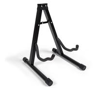 EVOKK Guitar Stand A-Frame Heavy Duty - Foldable, Adjustable, Stable Holder for Acoustic, Electric & Bass Guitars - Universal Fit, Non-Slip, Sturdy Metal Frame, Black Music Accessory