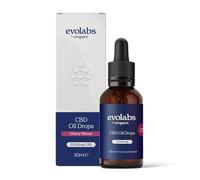 Evolabs CBD Oil 2000mg | High Strength Cherry | Broad Spectrum with MCT Oil | Stress, Anxiety & Sleep Support | THC Free | UK Made | 30ml