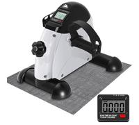 EVOLAND Under Desk Bike Pedal Exerciser Leg Pedal Machine with Handle LCD Display, Sit Down Exercise Equipment for Home and Office Fitness Training,