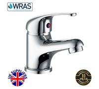 Evole Contract Chrome Basin Monobloc Mixer Tap With Click Clack Waste