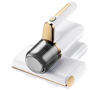 Evoliq Handheld Vacuum Cleaner, Cordless Mattress Cleaner with UV-C Light, 14Kpa Suction 8000 Rpm/Min Brushroll Rotation, Bed Vacuum for Bed Sheets, Clothes, Sofa, Pillows, Carpet and Crib, White