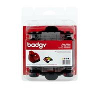 Evolis Printer Ribbon & Cleaning Kit for badgy printers - 100 pages - Black, Blue, Pink, White, Yellow