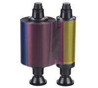 Evolis R3013 Thermal-transfer ribbon Bk.C.M.Y. Transparent half-panel.