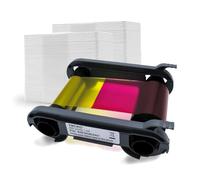 Evolis R5F002EAA Printer Ribbon Bundle, 200 Prints with 200 Blank Cards