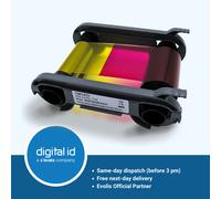Evolis R5F002EAA YMCKO Printer Ribbon - 200 Prints