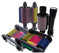 Evolis R5F208E100 Thermal-transfer ribbon Bk.C.M.Y. Transparent. 300 p