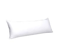 evoLive 100% Rayon Derived from Bamboo Cooling Breathable Body Pillow Cover/Pillowcases 21x54 inches with Hidden Zipper Closure (White, 21“X54“ Body Pillow Cover)