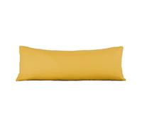 EVOLIVE Body Pillow Cover 21"x54", Ultra Soft Microfiber Pillowcase with Hidden Zipper, Breathable, Machine Washable, for Side Sleepers, Cover Only (21"x54" Body Pillow Cover, Spicy Mustard)