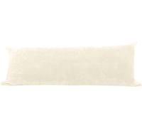 EVOLIVE Soft Micromink, Faux Fur, Faux Suede Body Pillow Cover 21"x54" Replacement with Zipper Closure (Cream, 21“X54)