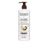 EVOLUDERM - Ultra-Nourishing Body Lotion Divine Argan - 1000ml - Natural Ingredients - Vegan - Made in France
