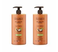 Evoluderm Argan Oil Shower Gel 2x1L Moisturising Body Wash Large Size