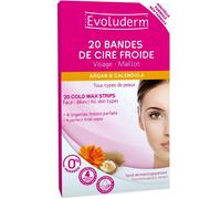 Evoluderm Shea Butter Cold Wax Strips For Face & Bikini 20 pcs