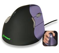 EVOLUENT 500791 Vertical Mouse4 Small Right Right Hand Mouse USB - (Mi, Black