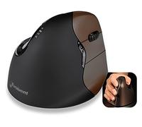 Evoluent Right Handed Small Wireless Vertical Mouse, brown, VMOUS4WRSHY