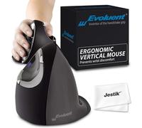Evoluent Vertical Mouse D Large (VMDL) - Ergonomic Wired Mouse for Laptop and PC with Jestik Microfiber Cloth
